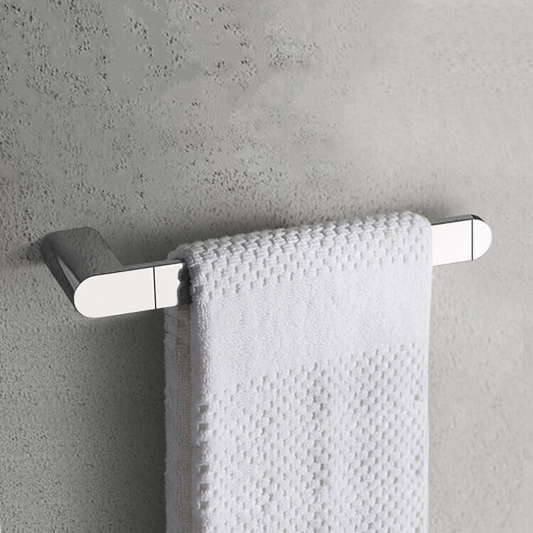 Towel Bar, Remer LN44, 9 Inch Polished Chrome Towel Bar